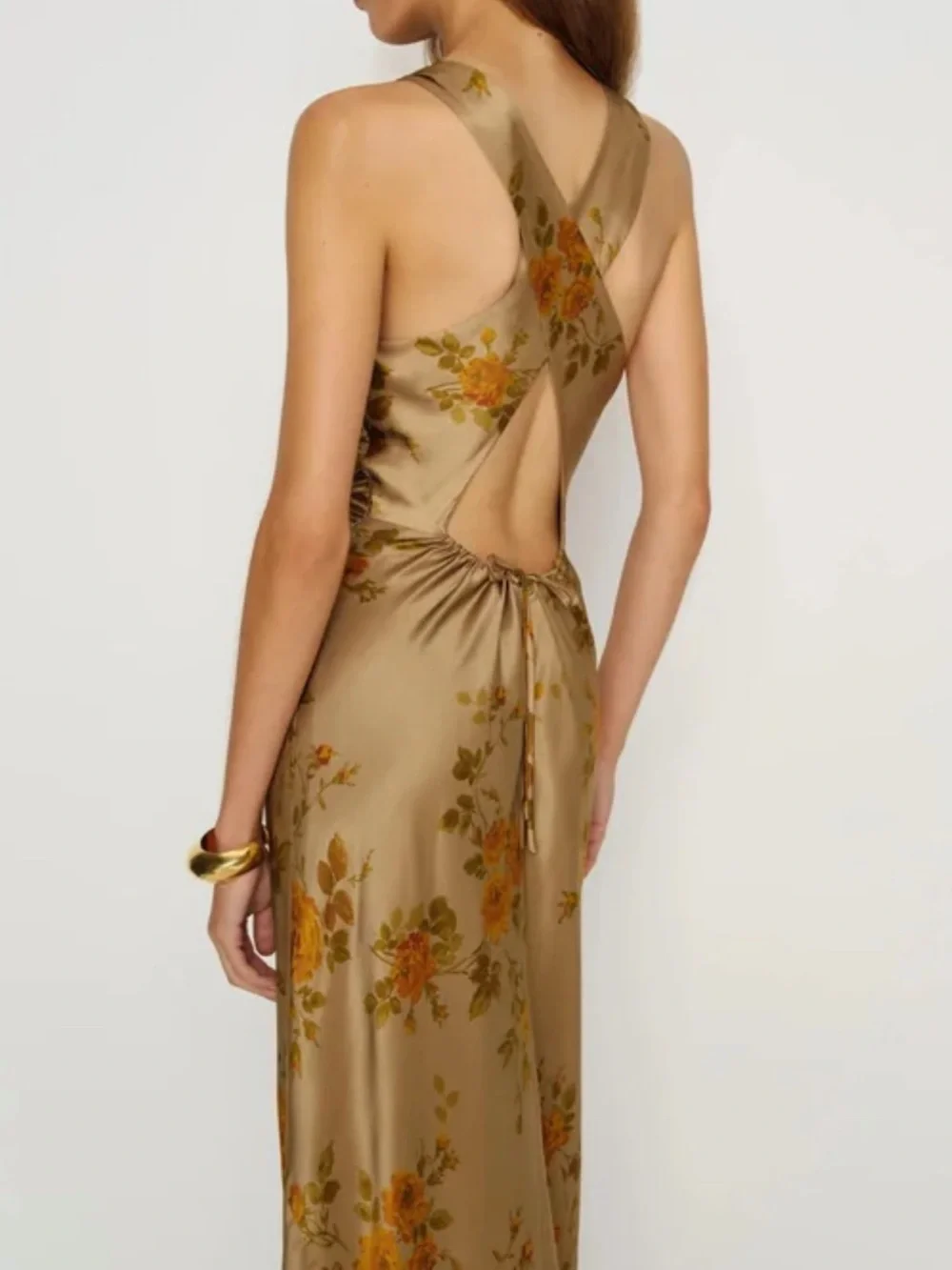 Reformation Anaiis Silk Dress - Poet - Picture 2 of 3